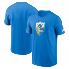 Футболка Los Angeles Chargers Nike Rewind Logo Essential - Powder Blue