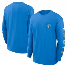 Los Angeles Chargers Nike Powder Blue Rewind Heavy Max90 Pocket Long Sleeve T-Shirt