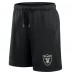 Las Vegas Raiders Nike Black 24 Edge Fleece Shorts