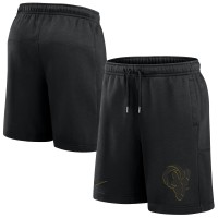 Los Angeles Rams Nike 24 Edge Fleece Shorts - Black