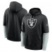 Las Vegas Raiders Nike Black 2024 Sideline Club Pullover Hoodie