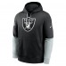 Las Vegas Raiders Nike Black 2024 Sideline Club Pullover Hoodie