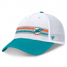 Бейсболка Miami Dolphins Fanatics White/Aqua Flawless Stripe