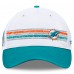Бейсболка Miami Dolphins Fanatics White/Aqua Flawless Stripe