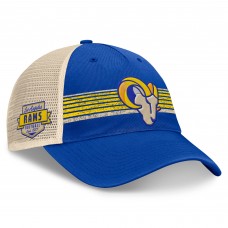 Бейсболка Los Angeles Rams Fanatics Center Stripe Trucker - Royal/Natural