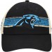 Бейсболка Carolina Panthers Fanatics Black/Natural Center Stripe Trucker