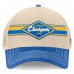 Бейсболка Los Angeles Chargers Fanatics Natural/Powder Blue Diamond Stripe Trucker