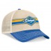 Бейсболка Los Angeles Chargers Fanatics Natural/Powder Blue Diamond Stripe Trucker