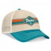 Бейсболка Miami Dolphins Fanatics Natural/Aqua Diamond Stripe