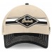 Бейсболка New Orleans Saints Fanatics Natural/Black Diamond Stripe Trucker