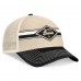 Бейсболка New Orleans Saints Fanatics Natural/Black Diamond Stripe Trucker
