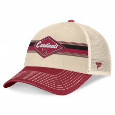Бейсболка Arizona Cardinals Fanatics Natural/Cardinal Diamond Stripe Trucker