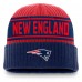 New England Patriots Fanatics Red/Navy Penalty Cuffed Knit Hat