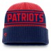 New England Patriots Fanatics Red/Navy Penalty Cuffed Knit Hat