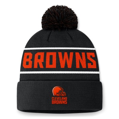 Шапка с помпоном Cleveland Browns Fanatics Black Eclipse