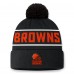 Шапка с помпоном Cleveland Browns Fanatics Black Eclipse