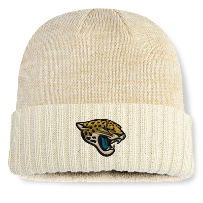 Jacksonville Jaguars Fanatics Cream Block Cuffed Knit Hat