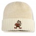Cleveland Browns Fanatics Cream Block Cuffed Knit Hat