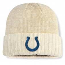 Indianapolis Colts Fanatics Cream Block Cuffed Knit Hat Indianapolis Colts Fanatics Cream Block Cuffed Knit Hat