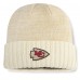 Kansas City Chiefs Fanatics Cream Block Cuffed Knit Hat