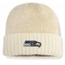 Seattle Seahawks Fanatics Cream Block Cuffed Knit Hat Seattle Seahawks Fanatics Cream Block Cuffed Knit Hat