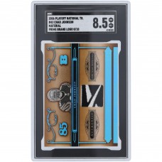 Chad Johnson Cincinnati Bengals 2006 Playoff National Treasures Reebok Logo Relic #42 #8/10 SGC Authenticated 8.5 Card