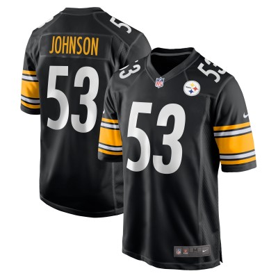 Игровая джерси Kyron Johnson Pittsburgh Steelers Nike  Game -  Black