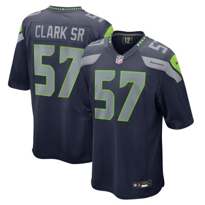 Игровая джерси Frank Clark Seattle Seahawks Nike  Game - College Navy