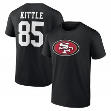 Футболка George Kittle San Francisco 49ers Icon Player Name & Number - Black