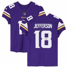 Justin Jefferson Minnesota Vikings Autographed Fanatics Authentic Purple Nike Elite Jersey