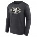 Именная футболка с длинным рукавом San Francisco 49ers Monochrome - Charcoal
