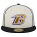 Бейсболка Baltimore Ravens New Era Soutache 59FIFTY - Cream