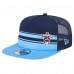 Бейсболка Tennessee Titans New Era Half Stripe Trucker A-Frame 9FIFTY - Navy/Light Blue