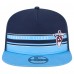 Бейсболка Tennessee Titans New Era Half Stripe Trucker A-Frame 9FIFTY - Navy/Light Blue