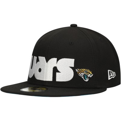 Бейсболка Jacksonville Jaguars New Era Checkered Undervisor 59FIFTY - Black