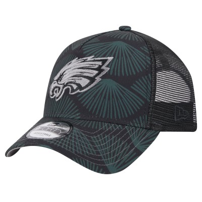 Бейсболка Philadelphia Eagles New Era Agave Trucker 9FORTY - Black