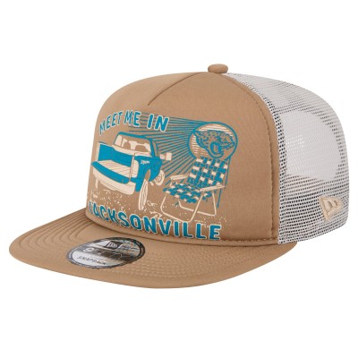 Бейсболка Jacksonville Jaguars New Era Meet Me 9FIFTY - Tan