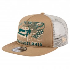 Бейсболка Philadelphia Eagles New Era Meet Me 9FIFTY - Tan