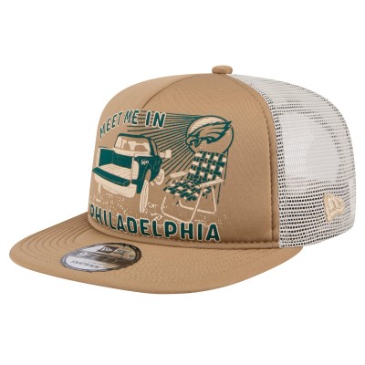 Бейсболка Philadelphia Eagles New Era Meet Me 9FIFTY - Tan