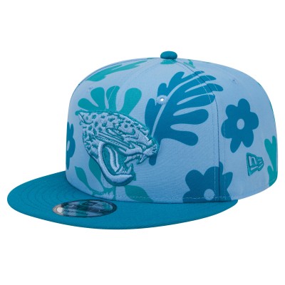 Бейсболка Jacksonville Jaguars New Era Leafy 9FIFTY - Teal