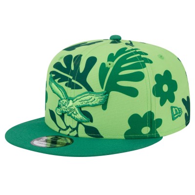 Бейсболка Philadelphia Eagles New Era Leafy 9FIFTY - Light Green
