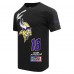 Футболка Justin Jefferson Minnesota Vikings Pro Standard Fast Lane Name & Number Player - Black