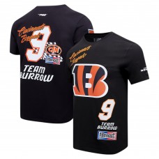 Футболка Joe Burrow Cincinnati Bengals Pro Standard Fast Lane Name & Number Player - Black Футболка Joe Burrow Cincinnati Bengals Pro Standard Fast Lane Name & Number Player - Black