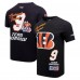 Футболка Joe Burrow Cincinnati Bengals Pro Standard Fast Lane Name & Number Player - Black