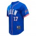 Buffalo Bills Josh Allen Pro Standard Royal Mesh Button-Up Baseball Jersey