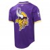 Рубашка с коротким рукавом Justin Jefferson Minnesota Vikings Pro Standard Mesh - Purple