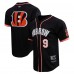 Рубашка с коротким рукавом Joe Burrow Cincinnati Bengals Pro Standard Mesh - Black