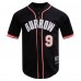 Рубашка с коротким рукавом Joe Burrow Cincinnati Bengals Pro Standard Mesh - Black