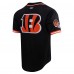 Рубашка с коротким рукавом Joe Burrow Cincinnati Bengals Pro Standard Mesh - Black