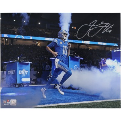 Jared Goff Detroit Lions Autographed Fanatics Authentic 16 x 20 Tunnel Entrance Photograph